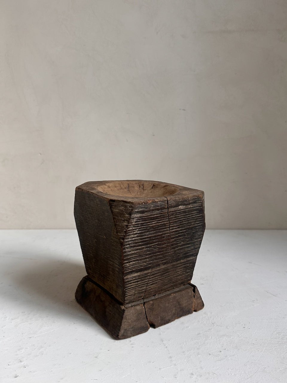 The Corner - Wooden mortar N° 20 - Decoration