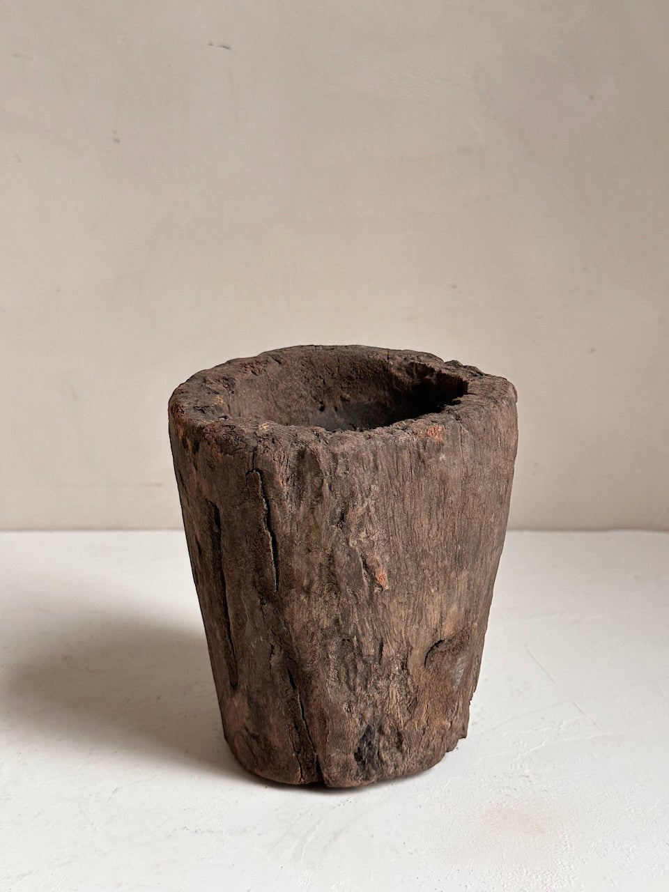 The Corner - Wooden mortar N° 21 - Decoration