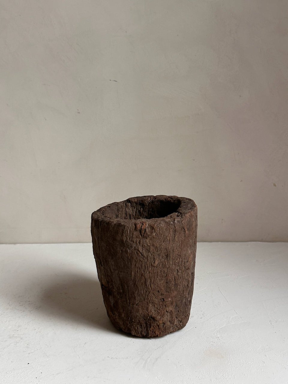 The Corner - Wooden mortar N° 21 - Decoration