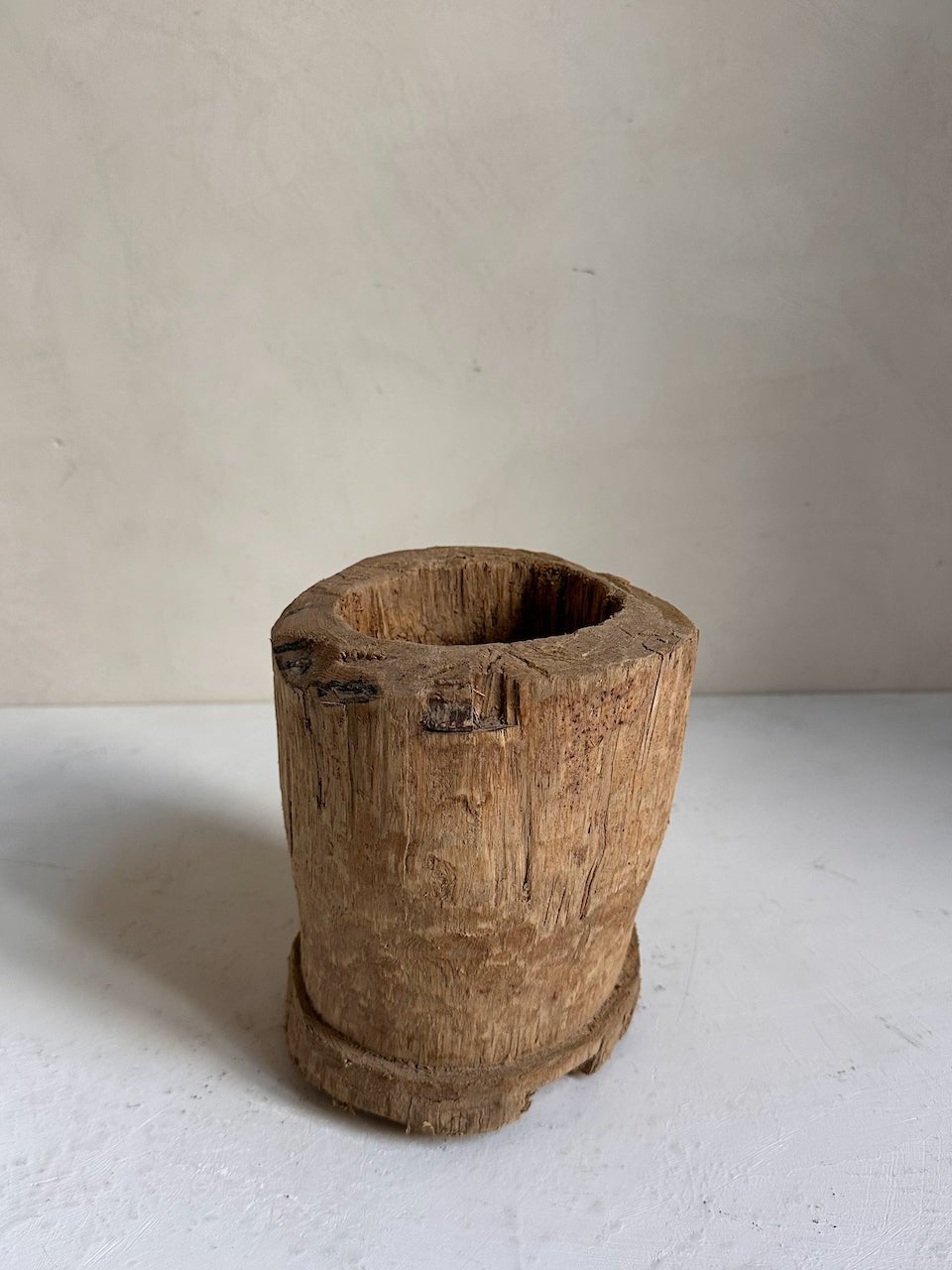 The Corner - Wooden mortar N° 9 - Decoration