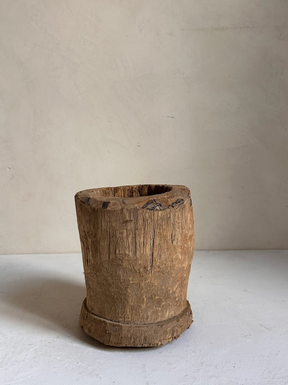 The Corner - Wooden mortar N° 9 - Decoration