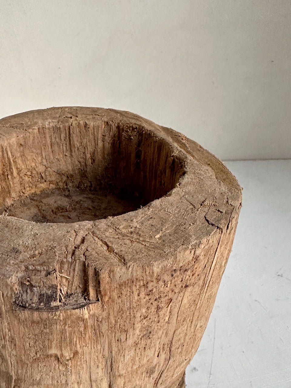 The Corner - Wooden mortar N° 9 - Decoration